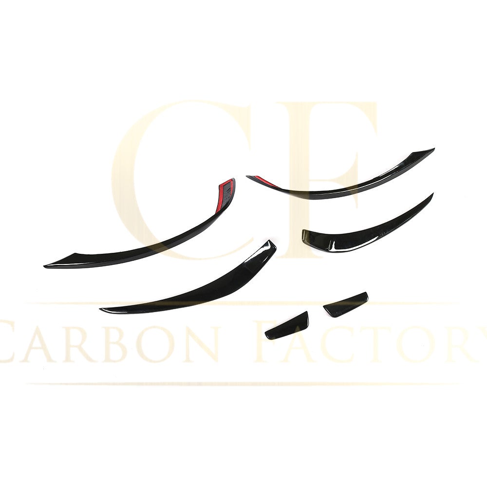 A45 AMG Gloss Black Canards (6 Pieces) for Mercedes Benz W176 A Class 12-15-Carbon Factory