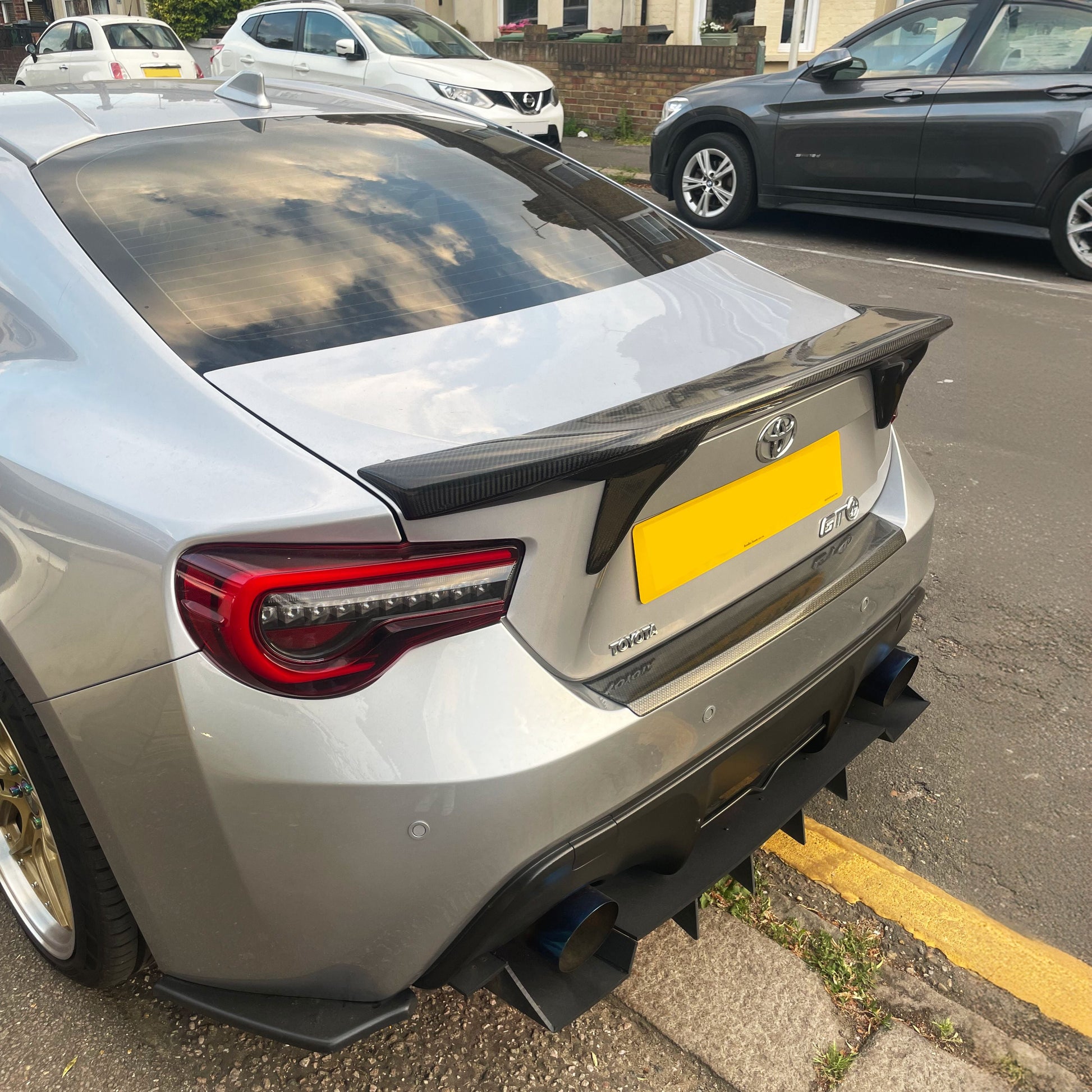 AB Style Carbon Fibre Boot Spoiler for Toyota GT86 12-20-Carbon Factory
