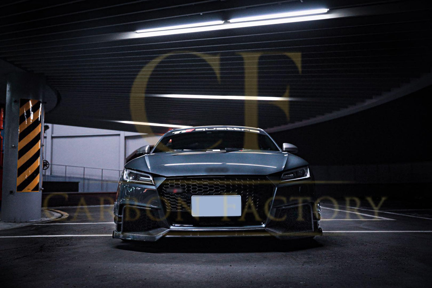 AB Style Carbon Fibre Front Splitter for Audi 8S TTRS MK3 15-18-Carbon Factory