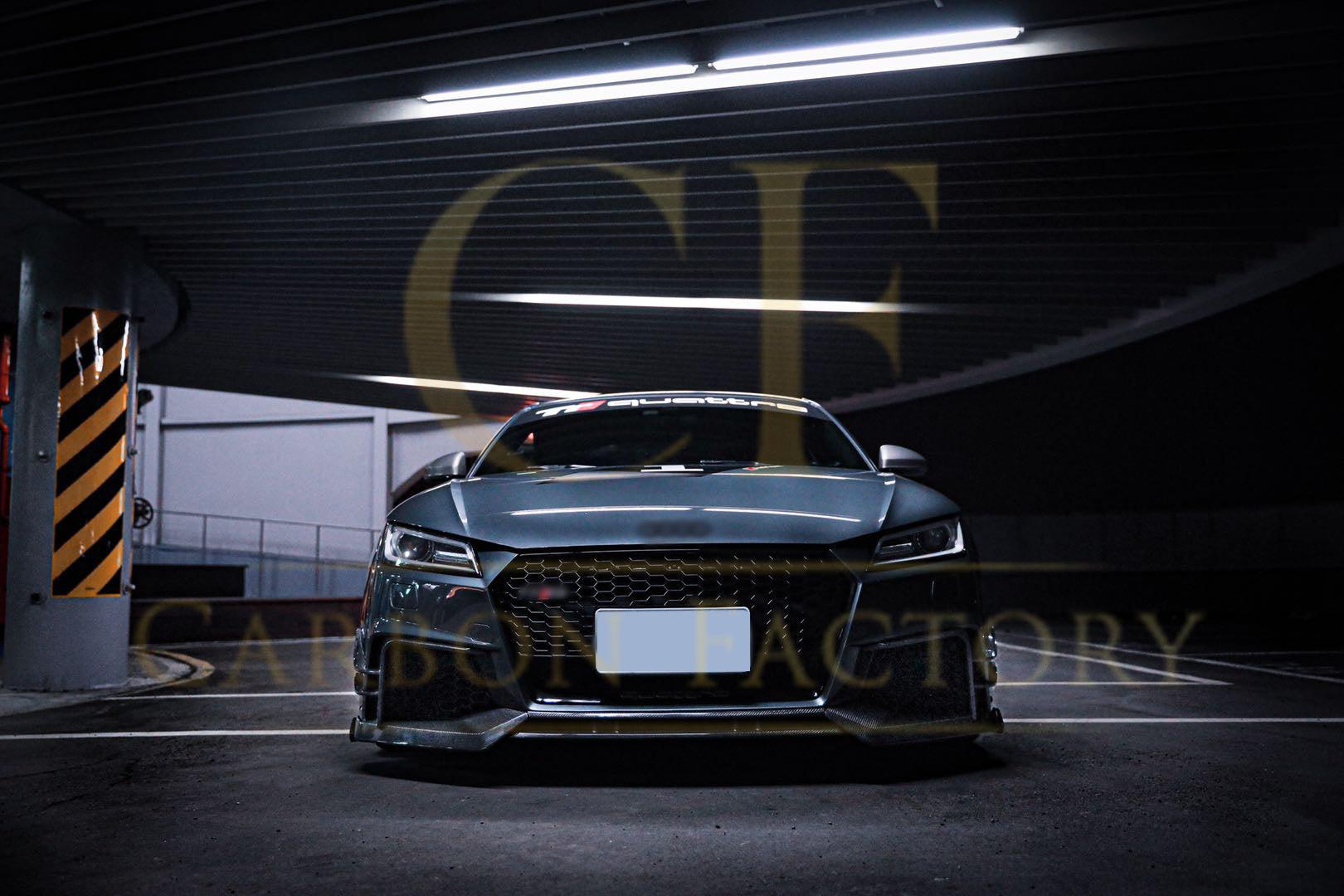 AB Style Carbon Fibre Front Splitter for Audi 8S TTRS MK3 15-18-Carbon Factory