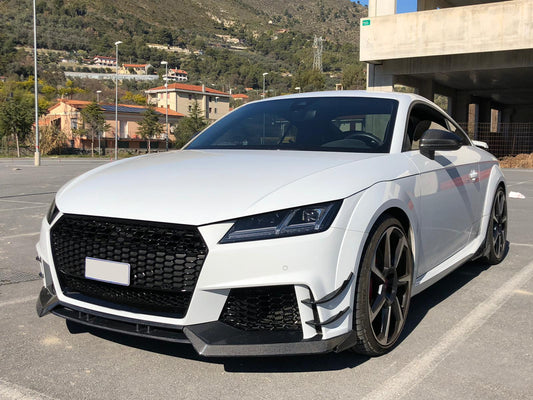 AB Style Carbon Fibre Front Splitter for Audi 8S TTRS MK3 15-18-Carbon Factory