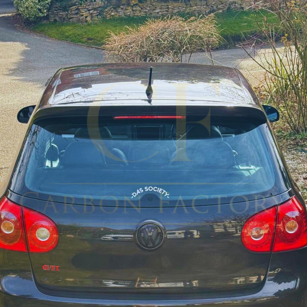 AB Style Carbon Fibre Roof Spoiler for VW Golf MK5 R32 GTI 04-09-Carbon Factory