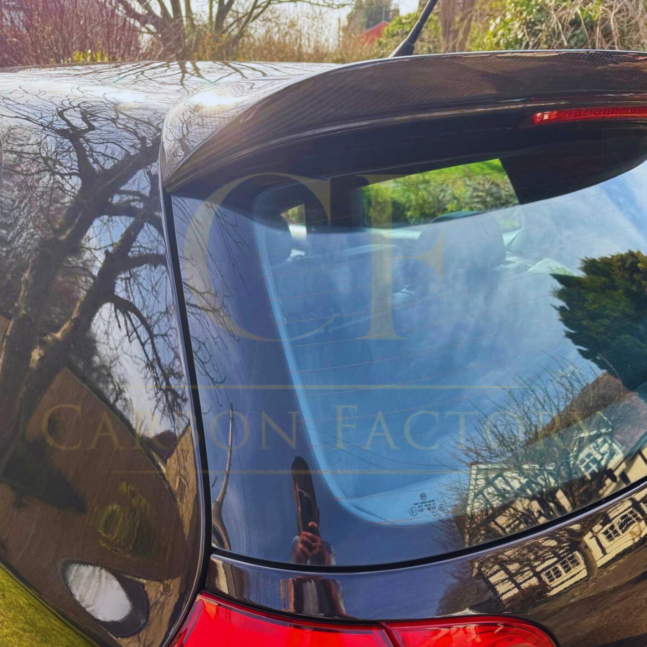 AB Style Carbon Fibre Roof Spoiler for VW Golf MK5 R32 GTI 04-09-Carbon Factory
