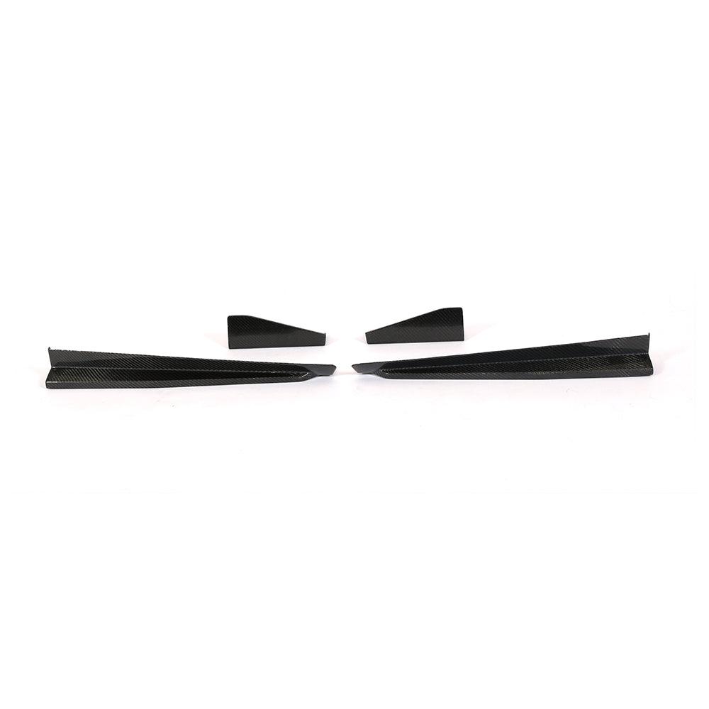 AB Style Carbon Fibre Side Skirts for Audi 8S TTS TTRS MK3 15-18-Carbon Factory