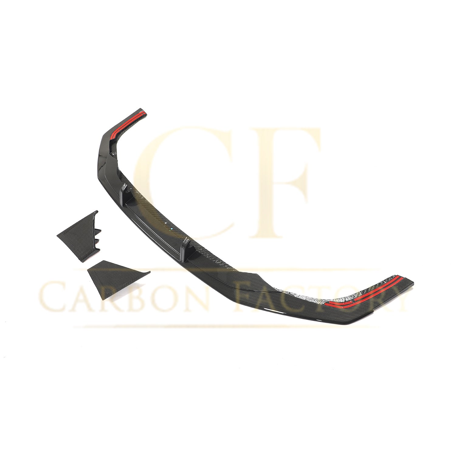 AB Style Pre-Preg Carbon Fibre Front Splitter for Audi 4K RS7 20-22-Carbon Factory