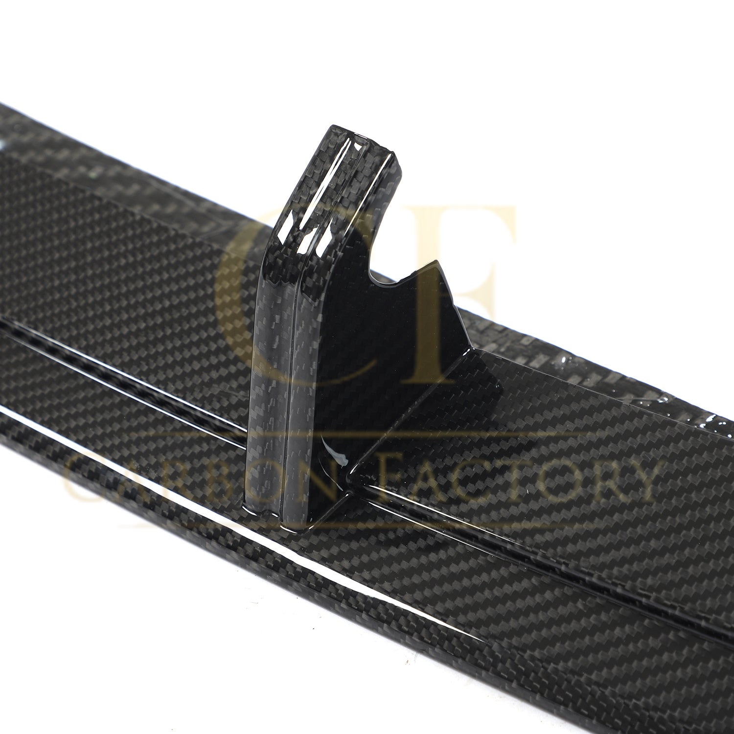 AB Style Pre-Preg Carbon Fibre Front Splitter for Audi 4K RS7 20-22-Carbon Factory