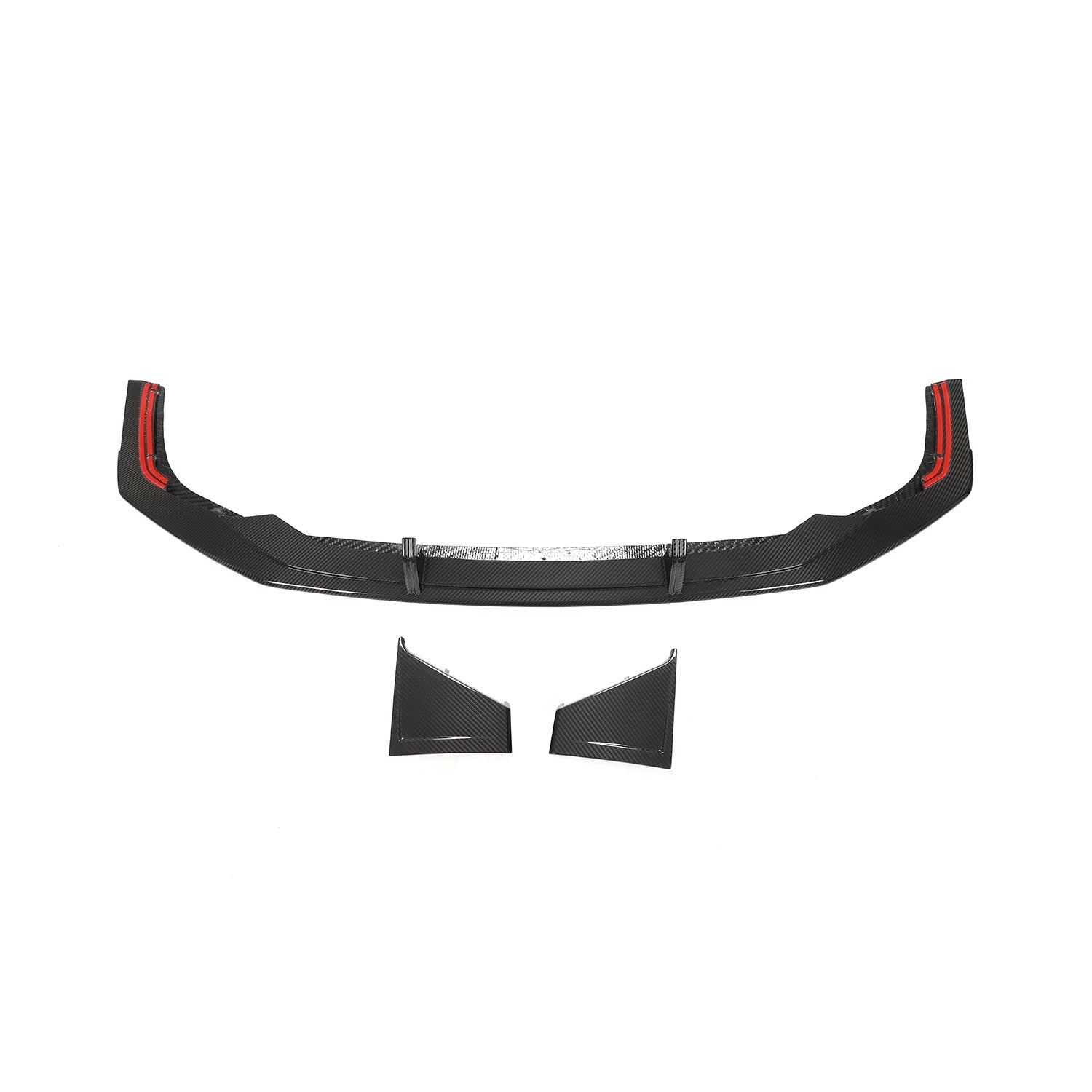 AB Style Pre-Preg Carbon Fibre Front Splitter for Audi 4K RS7 20-22-Carbon Factory