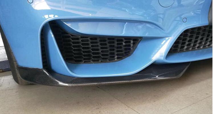 AC Style Carbon Fibre Front Bumper Extension for BMW F80 M3 F82 F83 M4 14-20-Carbon Factory