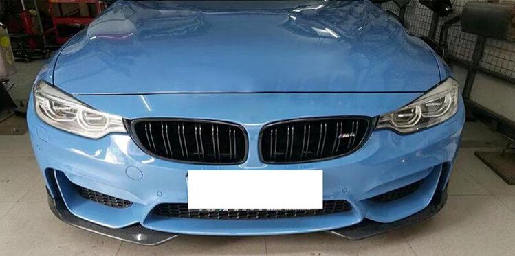 AC Style Carbon Fibre Front Bumper Extension for BMW F80 M3 F82 F83 M4 14-20-Carbon Factory