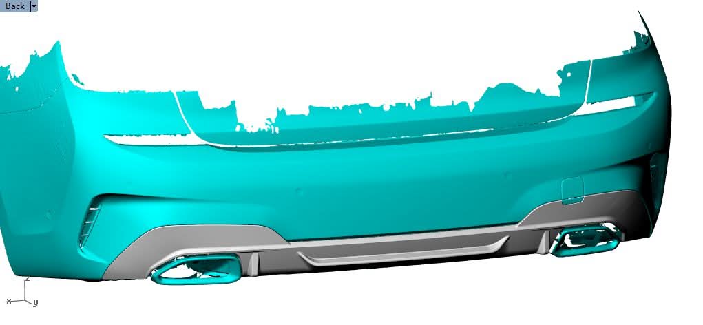 AC Style Carbon Fibre Rear Diffuser for BMW 3 Series G20 G21 Pre-LCI M Sport 19-22 - Carbon Factory