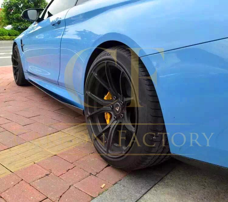 AC Style Carbon Fibre Side Skirt Extension for BMW F80 M3 F82 F83 M4 2014-2020-Carbon Factory