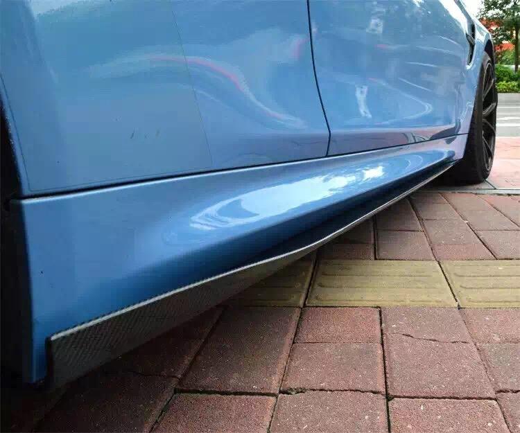 AC Style Carbon Fibre Side Skirt Extension for BMW F80 M3 F82 F83 M4 2014-2020-Carbon Factory