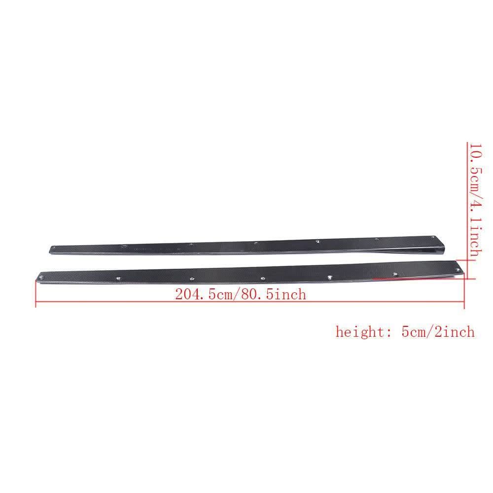 AC Style Carbon Fibre Side Skirts Extension for BMW F80 M3 F82 F83 M4 2014-2020 - Carbon Factory
