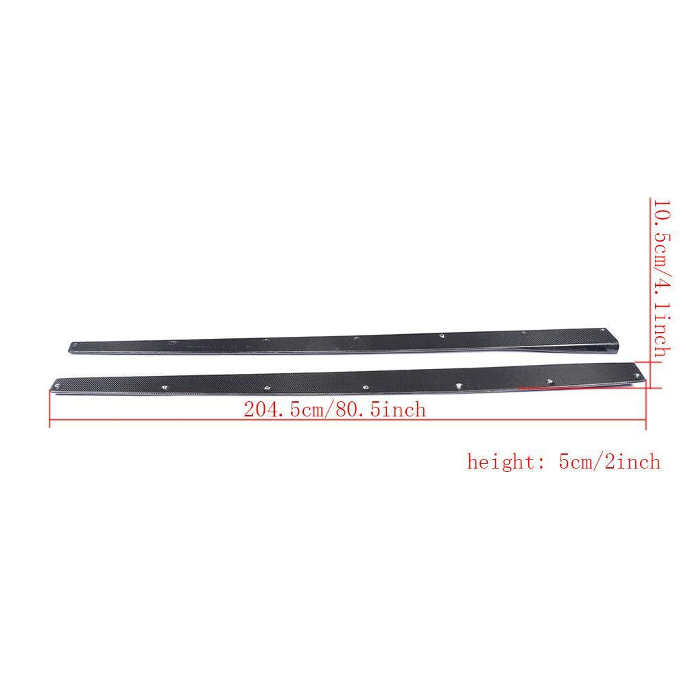 AC Style Carbon Fibre Side Skirts Extension for BMW F80 M3 F82 F83 M4 2014-2020 - Carbon Factory