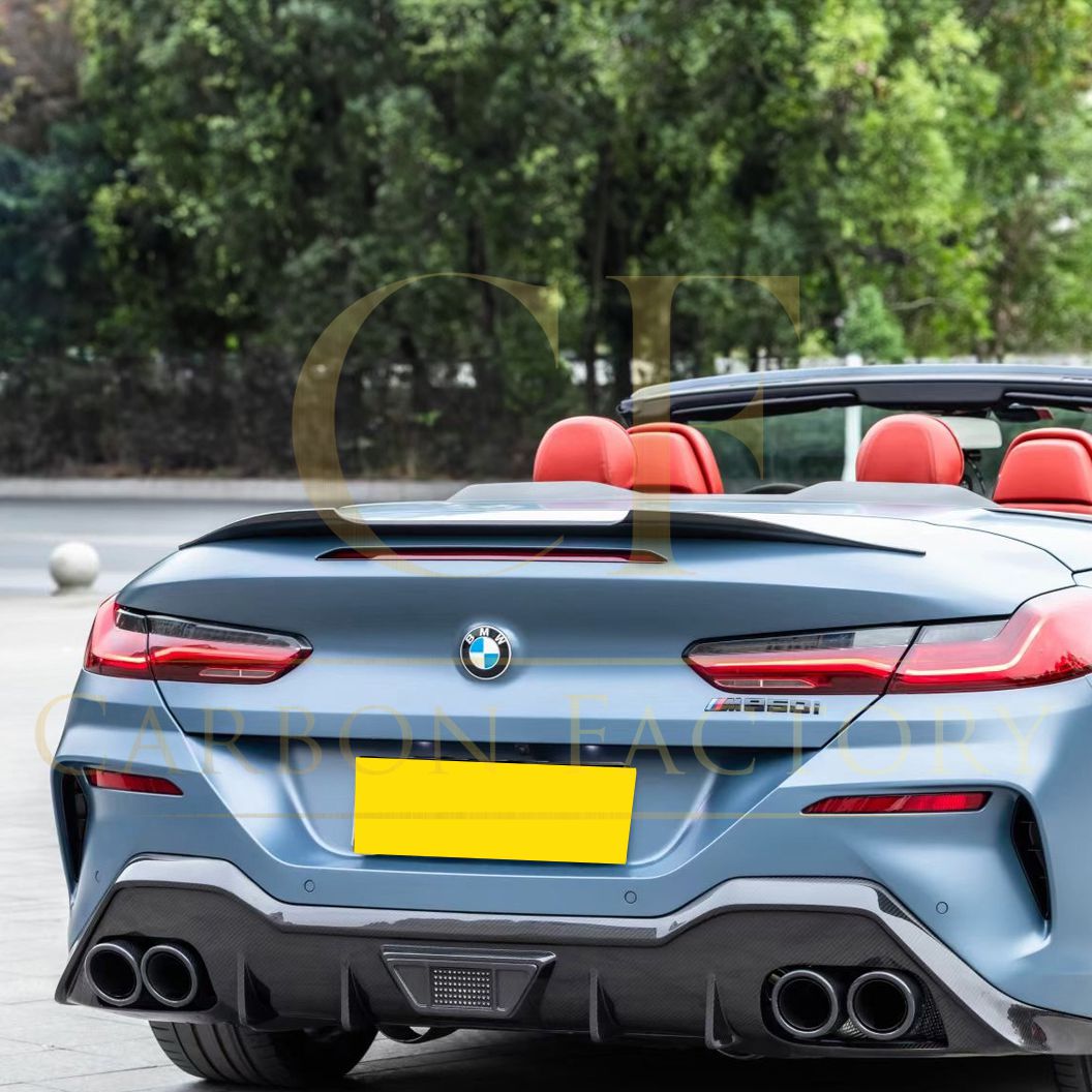 AC Style Pre-Preg Carbon Fibre Boot Spoiler for BMW G14 8 Series F91 M8 Convertible 18-Present-Carbon Factory