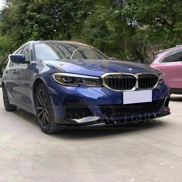AL Style Gloss Black Front Splitter for BMW 3 Series G20 G21 Pre-LCI 19-22-Carbon Factory