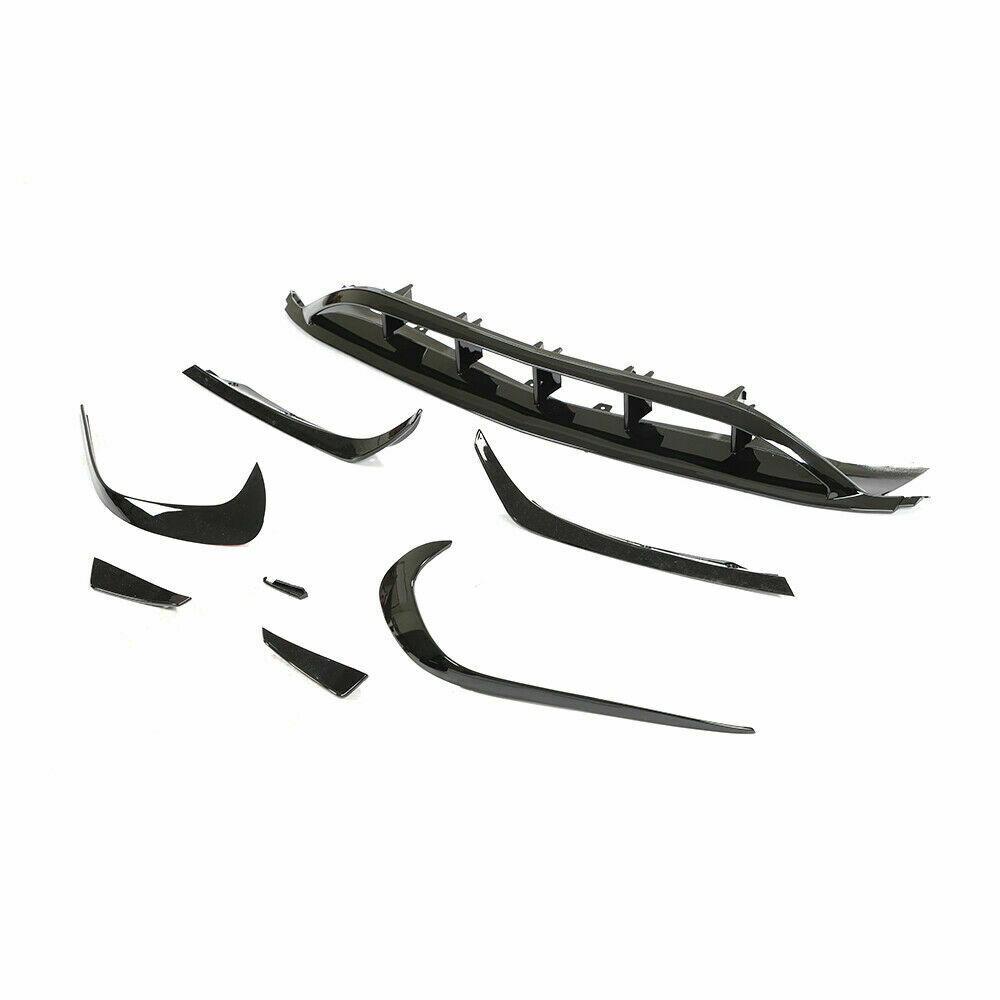 AMG Gloss Black Canards Winglets Splitter (8 Pieces) for Mercedes Benz W176 A Class 16-18-Carbon Factory