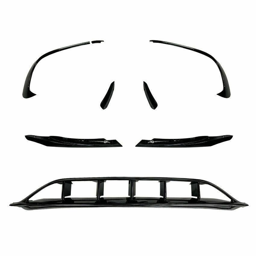 AMG Gloss Black Canards Winglets Splitter (8 Pieces) for Mercedes Benz W176 A Class 16-18-Carbon Factory