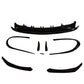 AMG Gloss Black Canards Winglets Splitter (8 Pieces) for Mercedes Benz W176 A Class 16-18-Carbon Factory