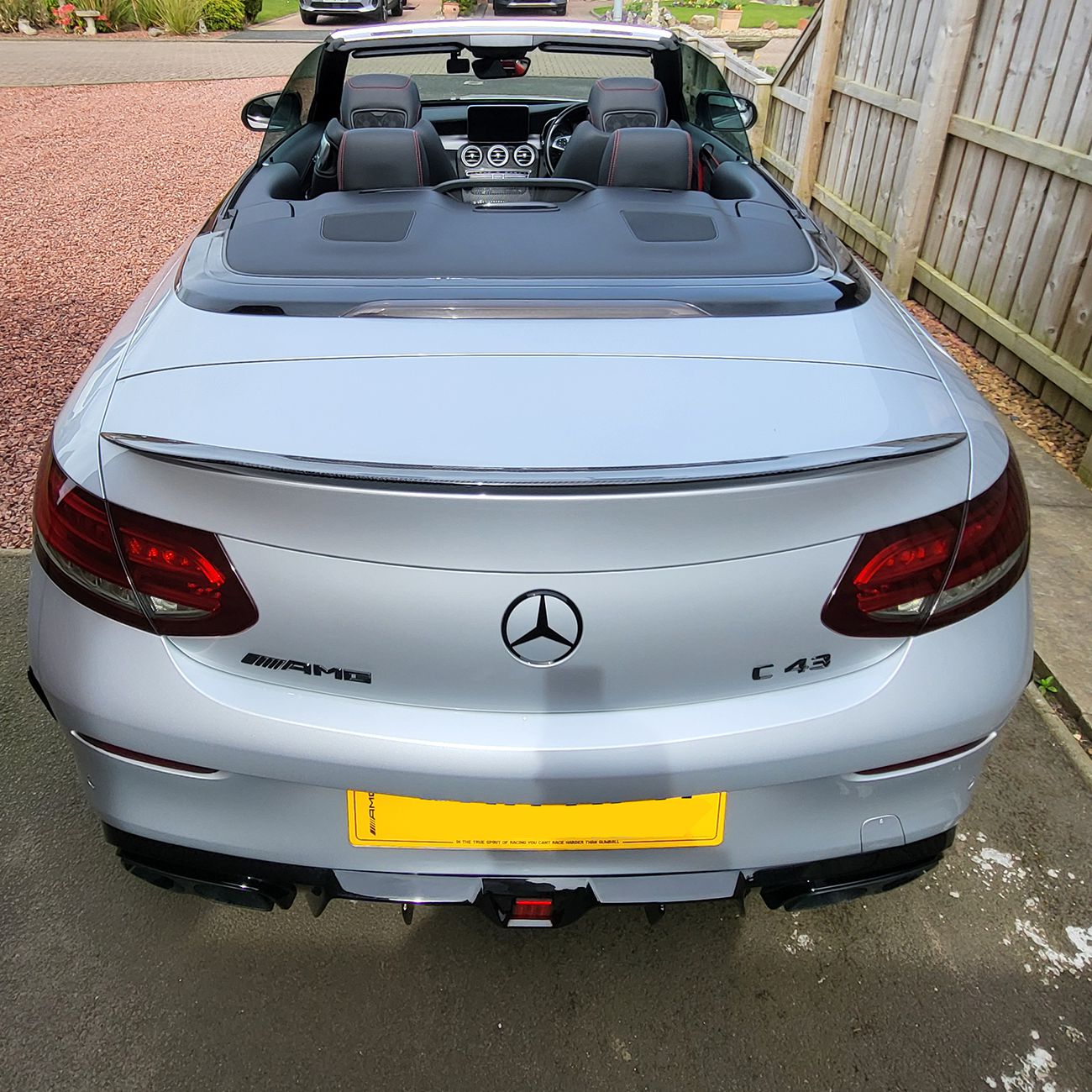 AMG Style Carbon Fibre Boot Spoiler for Mercedes Benz A205 C Class Convertible 15-21-Carbon Factory
