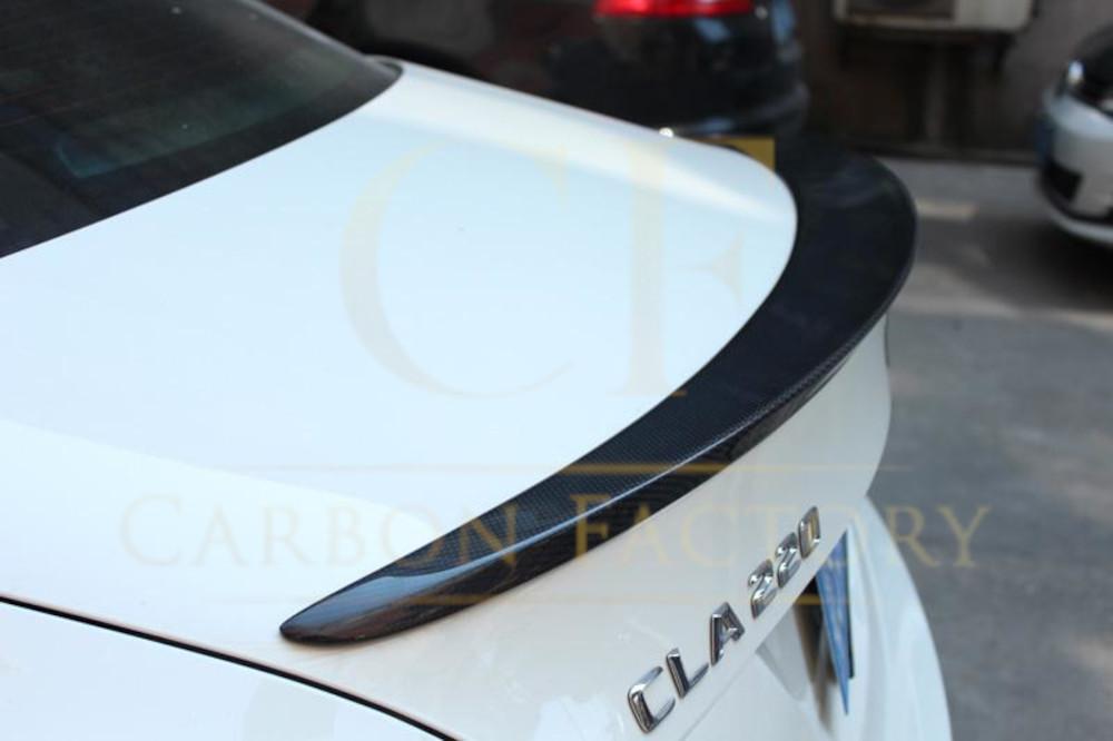 AMG Style Carbon Fibre Boot Spoiler for Mercedes Benz W117 CLA 13-19-Carbon Factory