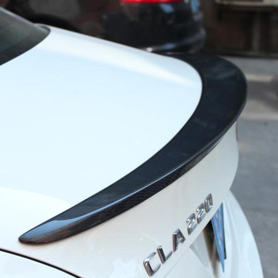 AMG Style Carbon Fibre Boot Spoiler for Mercedes Benz W117 CLA 13-19-Carbon Factory