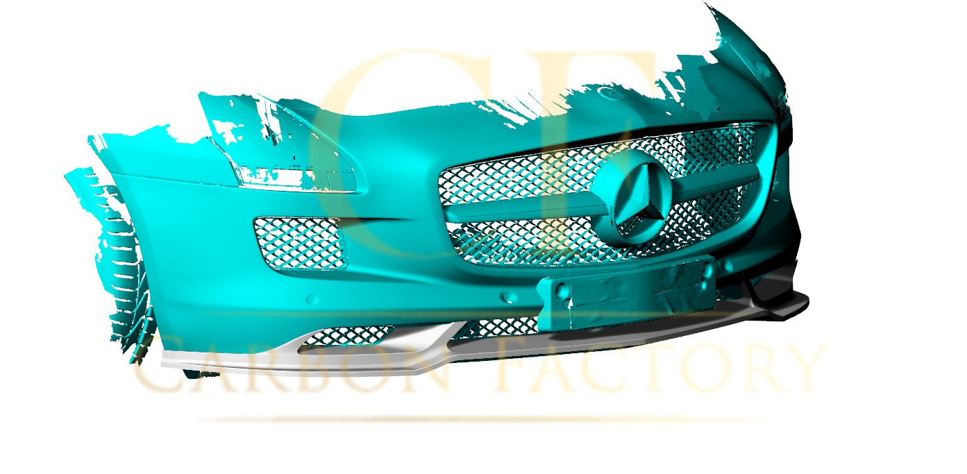 AMG Style Carbon Fibre Front Splitter for Mercedes Benz SLS 10-14-Carbon Factory