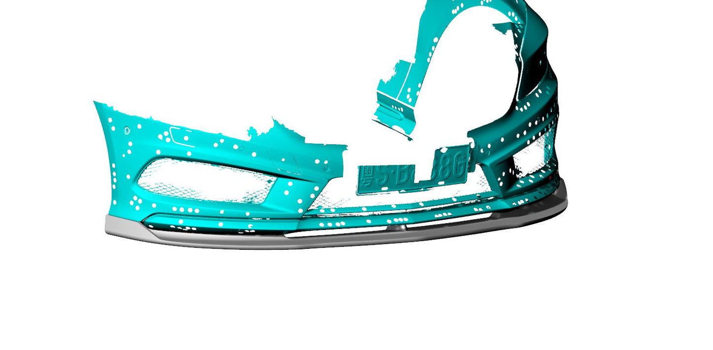 AMG Style Carbon Fibre Front Splitter for Mercedes Benz W176 A Class & A45 13-15-Carbon Factory