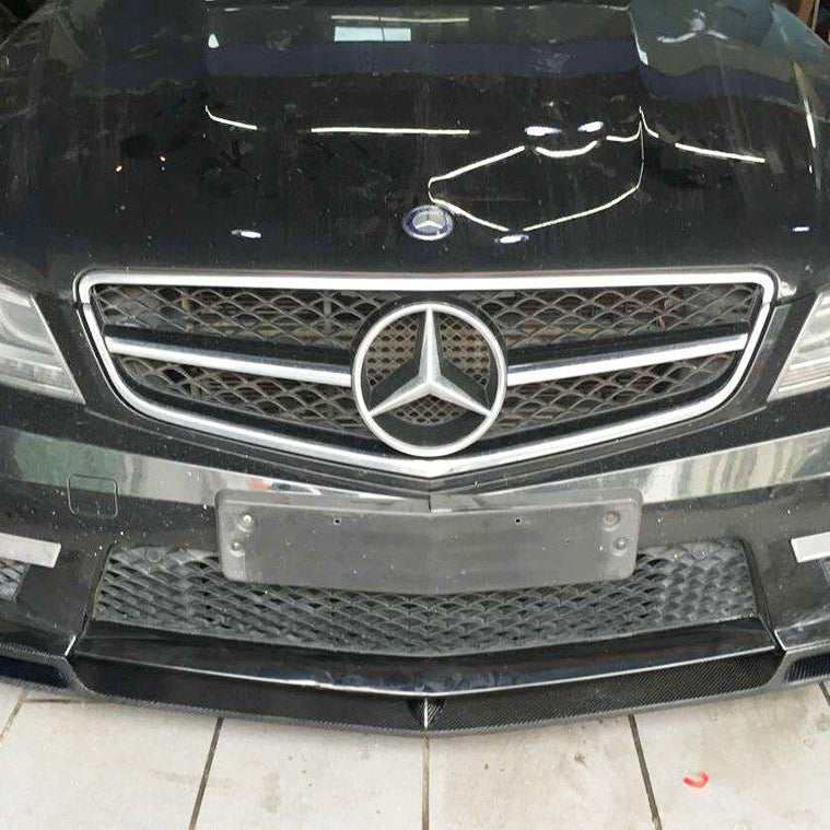 AMG Style Carbon Fibre Front Splitter for Mercedes Benz W204 C63 Facelift 12-14 - Carbon Factory