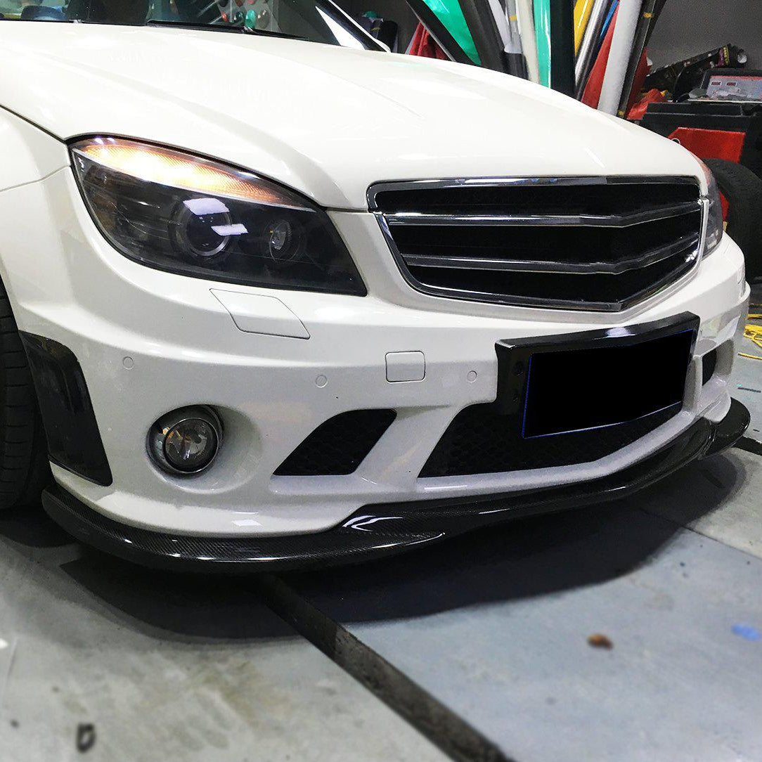 AMG Style Carbon Fibre Front Splitter for Mercedes Benz W204 C63 Pre-Facelift 07-11 - Carbon Factory