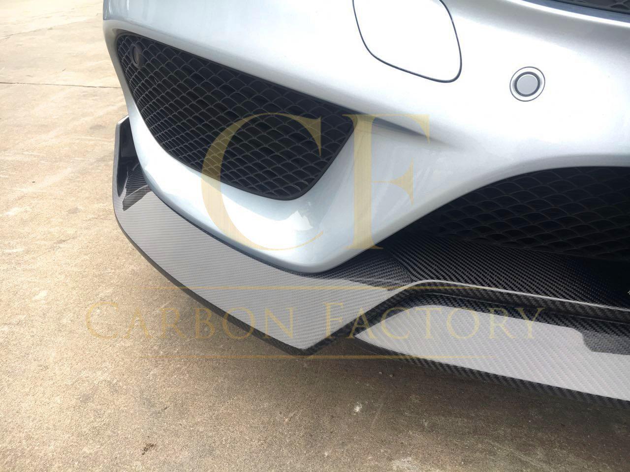 AMG Style Carbon Fibre Front Splitter for Mercedes Benz W205 C Class 15-18-Carbon Factory