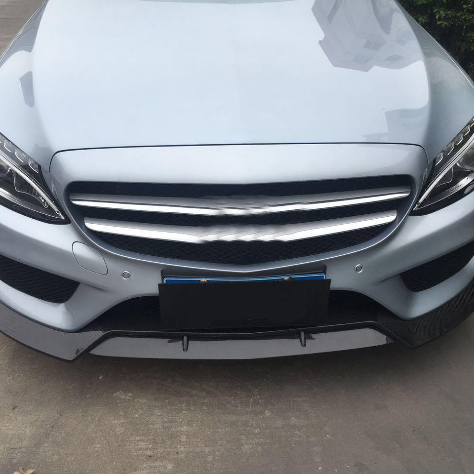 AMG Style Carbon Fibre Front Splitter for Mercedes Benz W205 C Class 15-18 - Carbon Factory