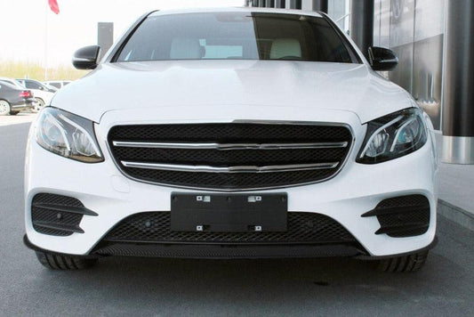 AMG Style Carbon Fibre Front Splitter for Mercedes W213 E Class 16-18-Carbon Factory