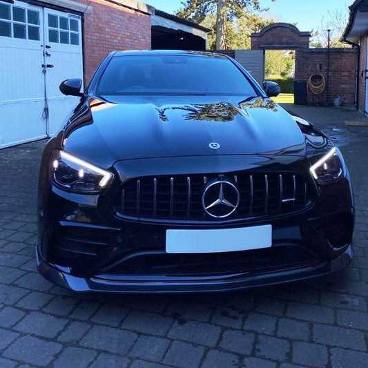 AMG Style Carbon Fibre Front Splitter for Mercedes W213 E Class Facelift Saloon 21-Present-Carbon Factory