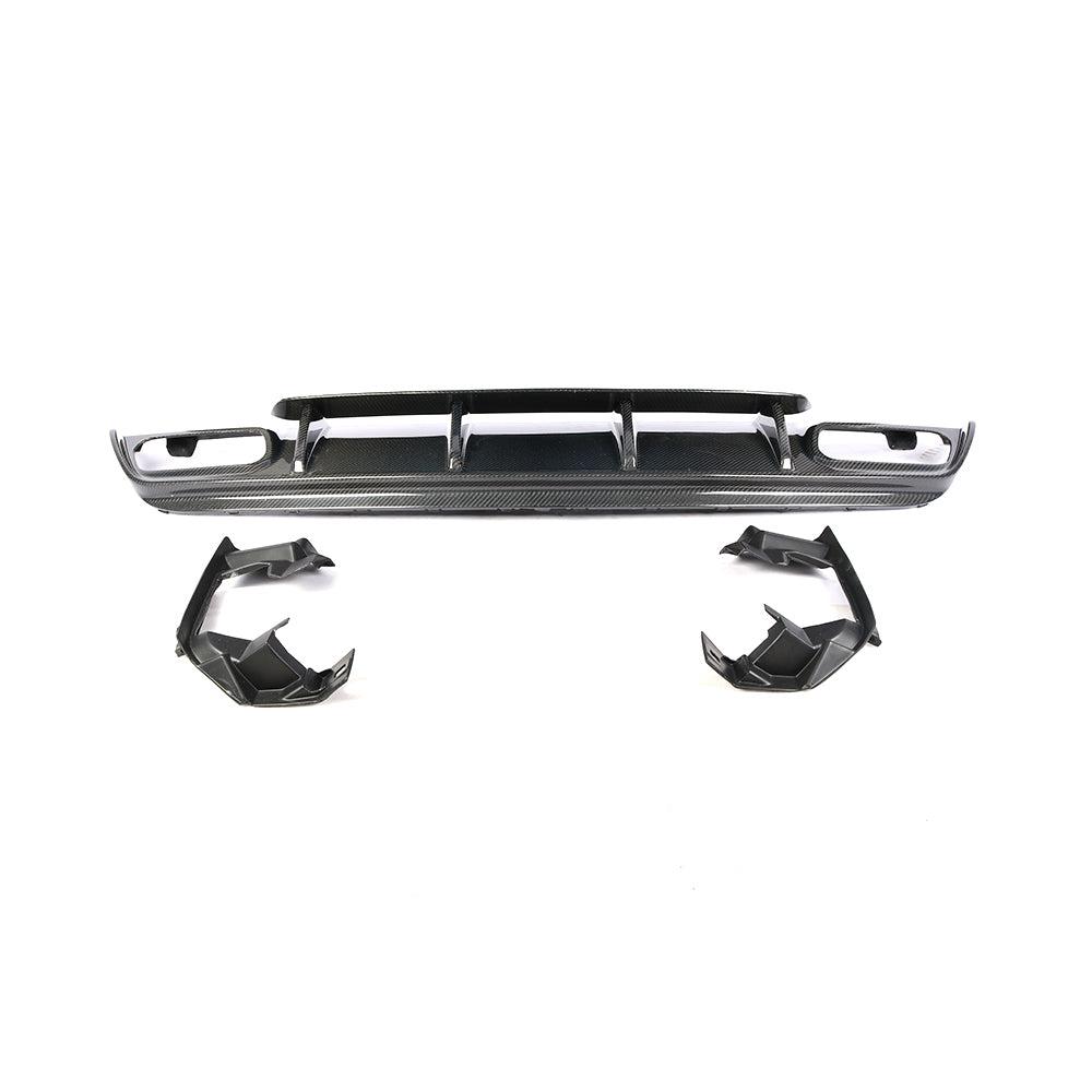 AMG Style Carbon Fibre Rear Diffuser for Mercedes Benz W176 A Class 13-18-Carbon Factory
