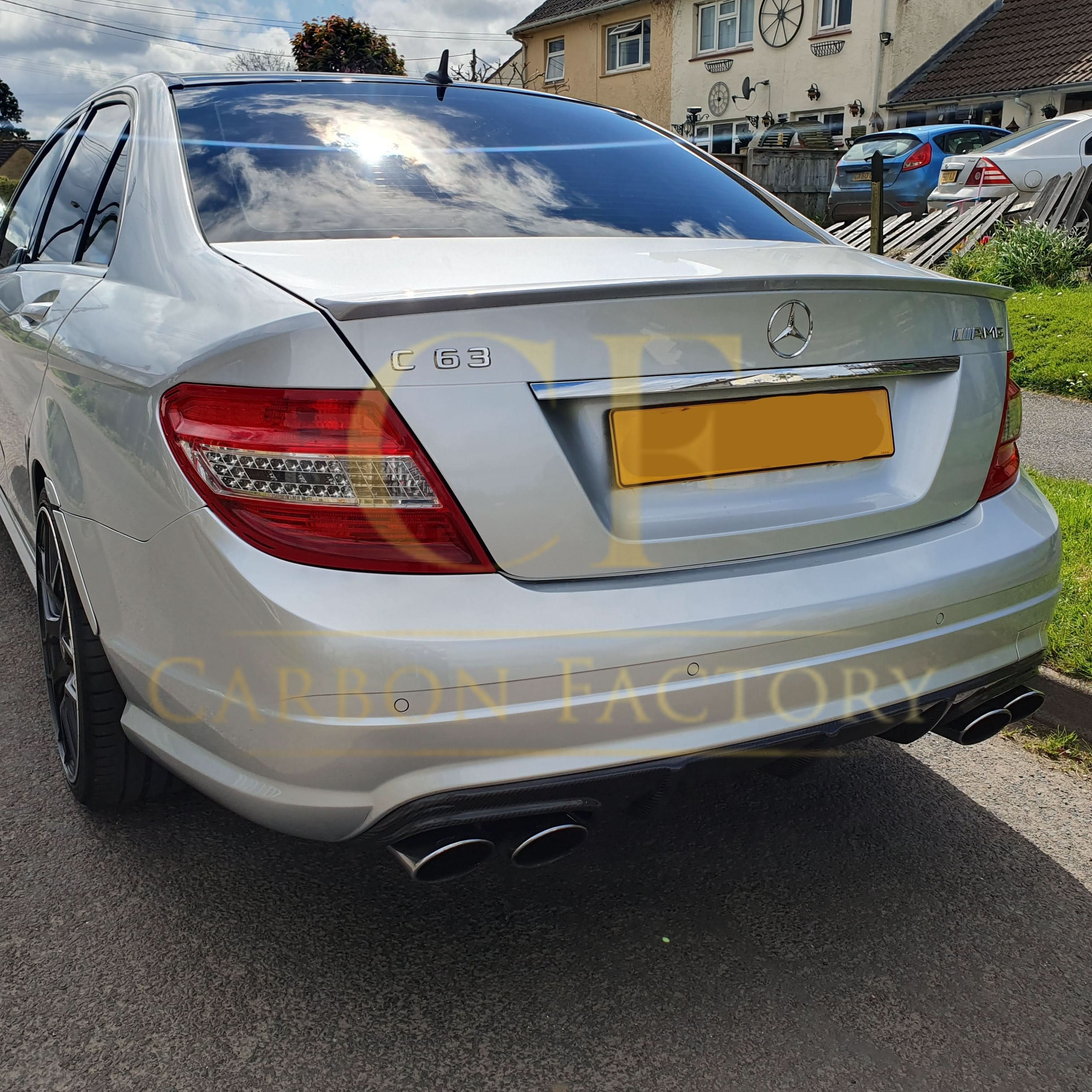 AMG Style Carbon Fibre Rear Diffuser for Mercedes Benz W204 C63 & C Class Pre-Facelift 07-10 - Carbon Factory