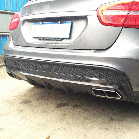 AMG Style Carbon Fibre Rear Diffuser for Mercedes Benz X156 GLA45 13-16-Carbon Factory