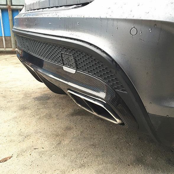 AMG Style Carbon Fibre Rear Diffuser for Mercedes Benz X156 GLA45 13-16-Carbon Factory