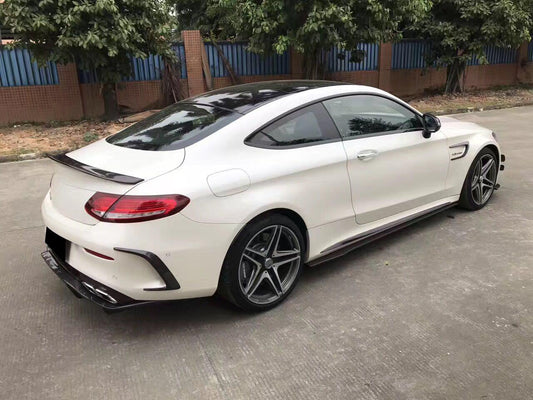 AMG Style Carbon Fibre Side Skirts for Mercedes W205 C Class & C63 15-21-Carbon Factory