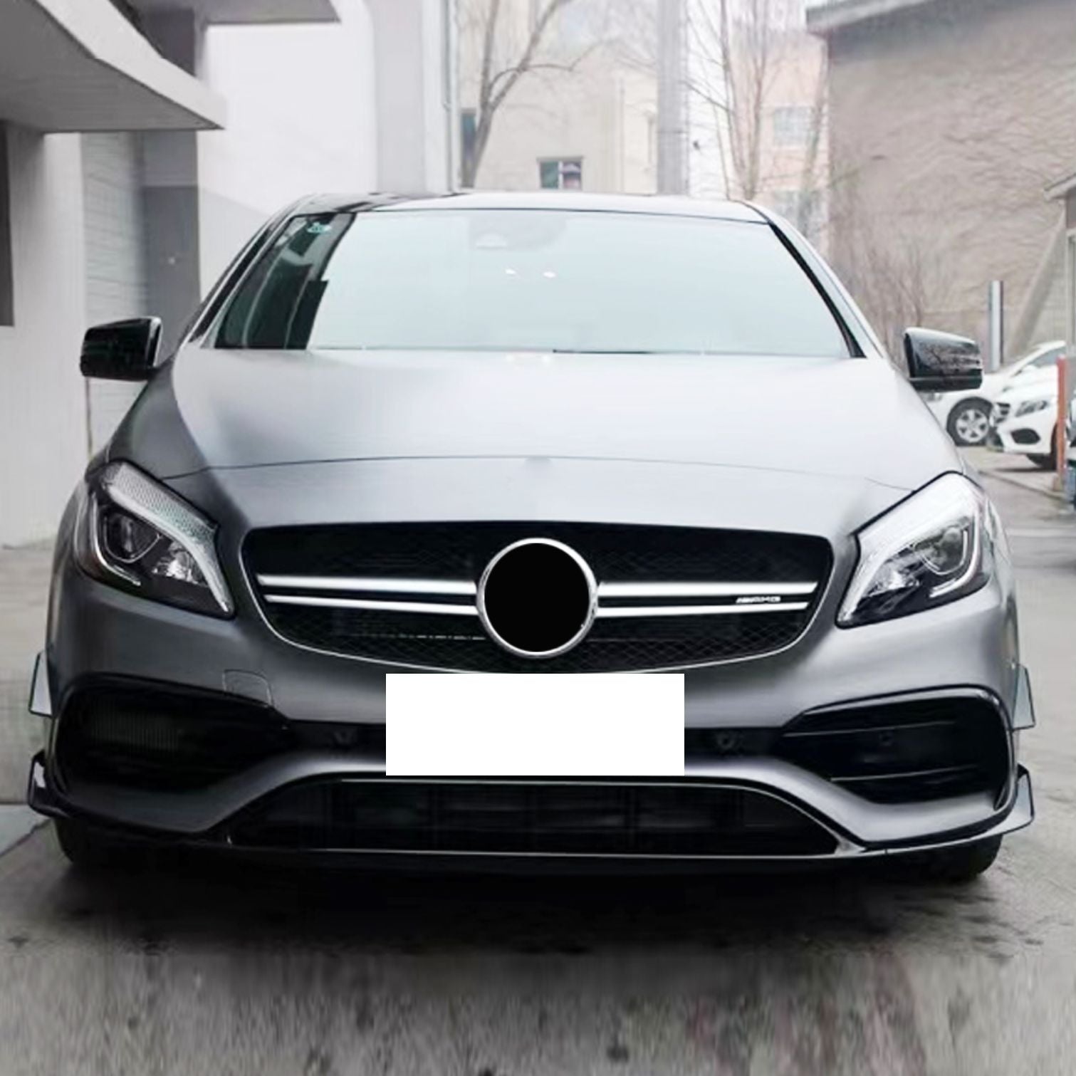 AMG Style Front Grille for Mercedes Benz W176 Facelift A Class 16-18-Carbon Factory