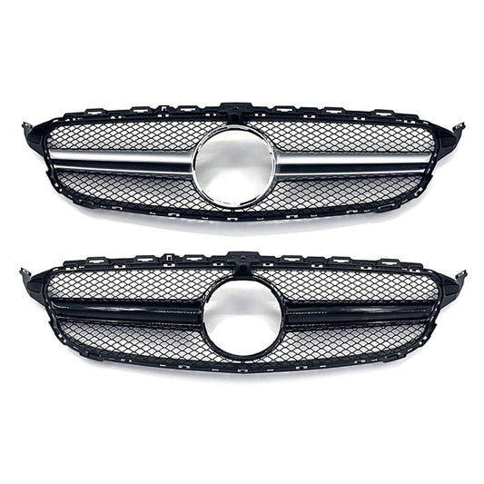 AMG Style Front Grille for Mercedes Benz W205 C Class 14-18-Carbon Factory
