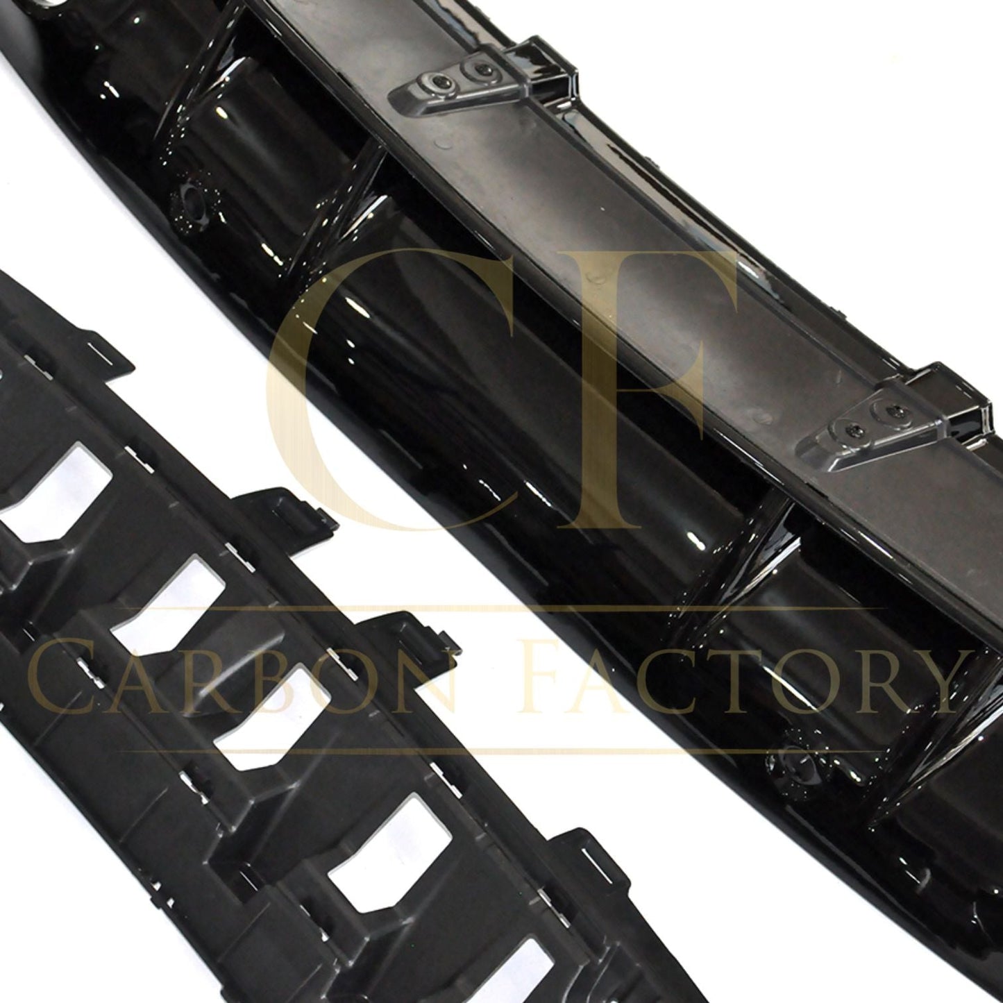 AMG Style Gloss Black Rear Diffuser & Exhaust Tips for Mercedes Benz W205 C Class & C63 Coupe 15-21-Carbon Factory