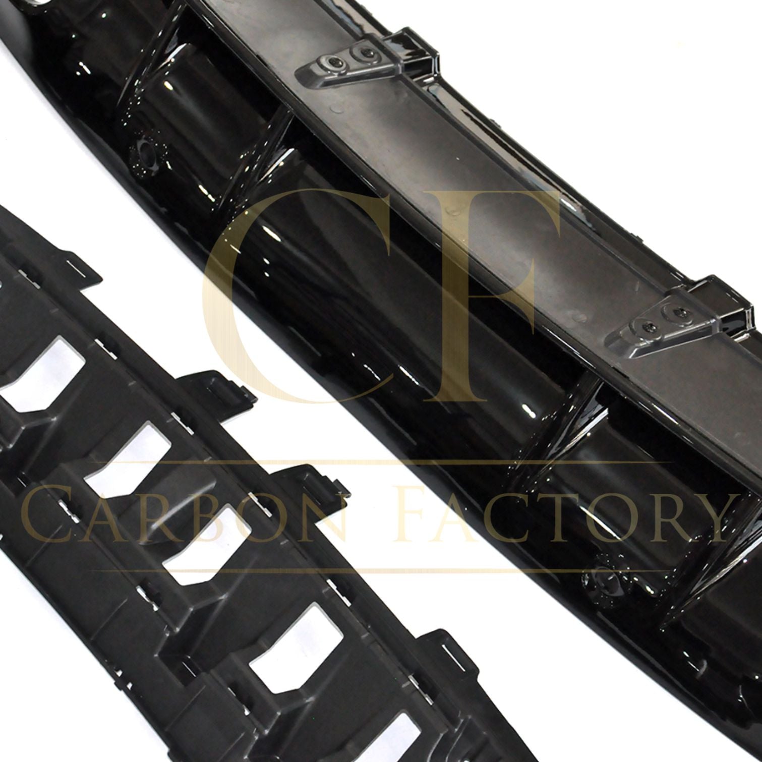 AMG Style Gloss Black Rear Diffuser & Exhaust Tips for Mercedes Benz W205 C Class & C63 Coupe 15-21-Carbon Factory