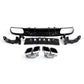 AMG Style Gloss Black Rear Diffuser & Exhaust Tips for Mercedes Benz W205 C Class & C63 Coupe 15-21-Carbon Factory
