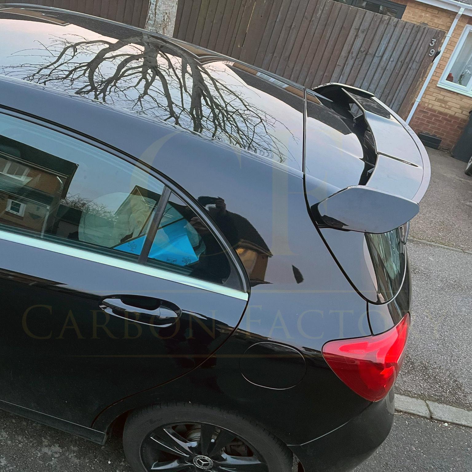 AMG Style Gloss Black Roof Spoiler for Mercedes Benz W176 A Class 13-18-Carbon Factory