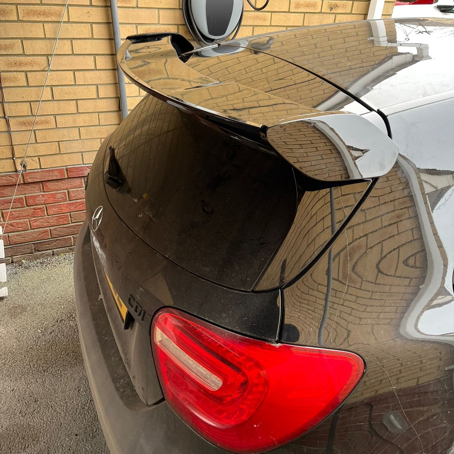 AMG Style Gloss Black Roof Spoiler for Mercedes Benz W176 A Class 13-18-Carbon Factory