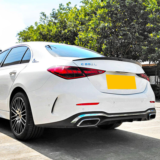 AMG Style Gloss Black Spoiler for Mercedes Benz W206 C Class Saloon 22-Present-Carbon Factory
