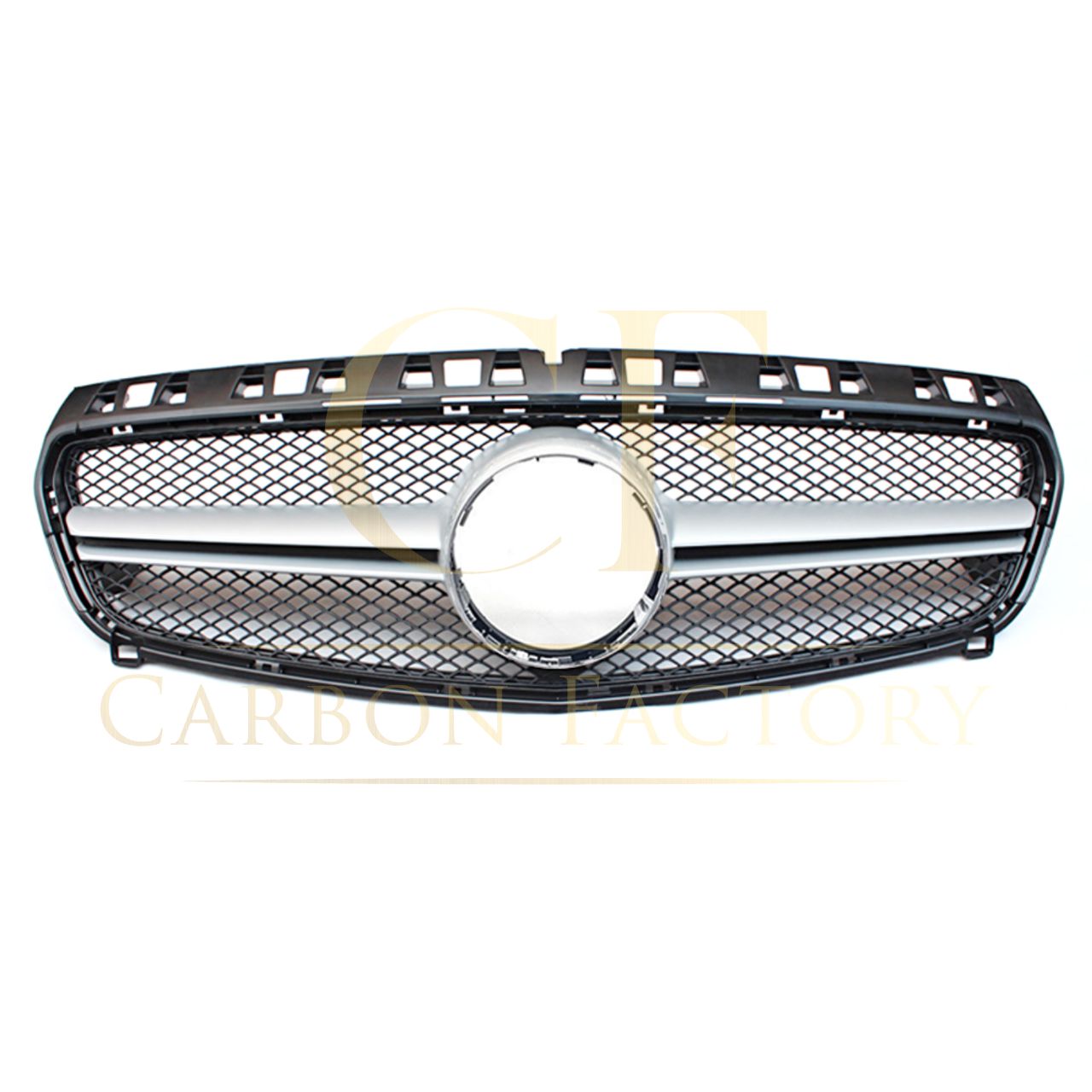AMG Style Silver Front Grille for Mercedes Benz W176 A Class 12-15-Carbon Factory