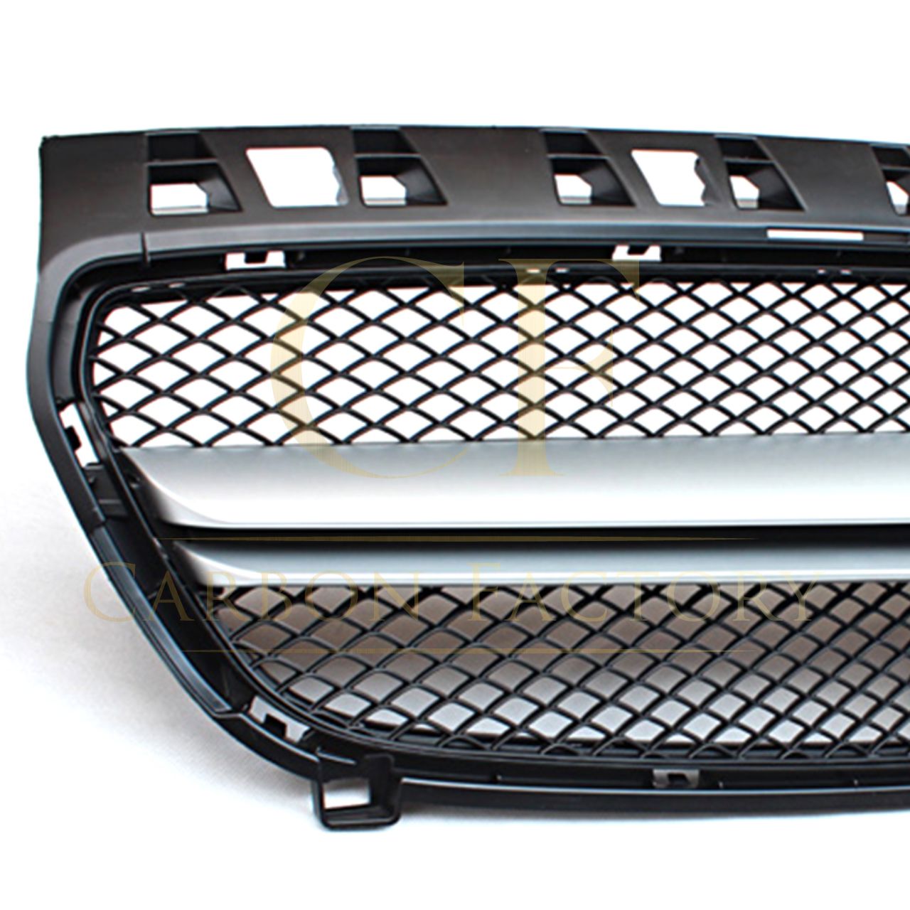 AMG Style Silver Front Grille for Mercedes Benz W176 A Class 12-15-Carbon Factory