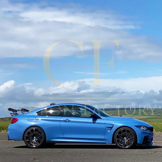 AP Style Carbon Fibre Side Skirt Extension for BMW F82 F83 M4 14-20-Carbon Factory